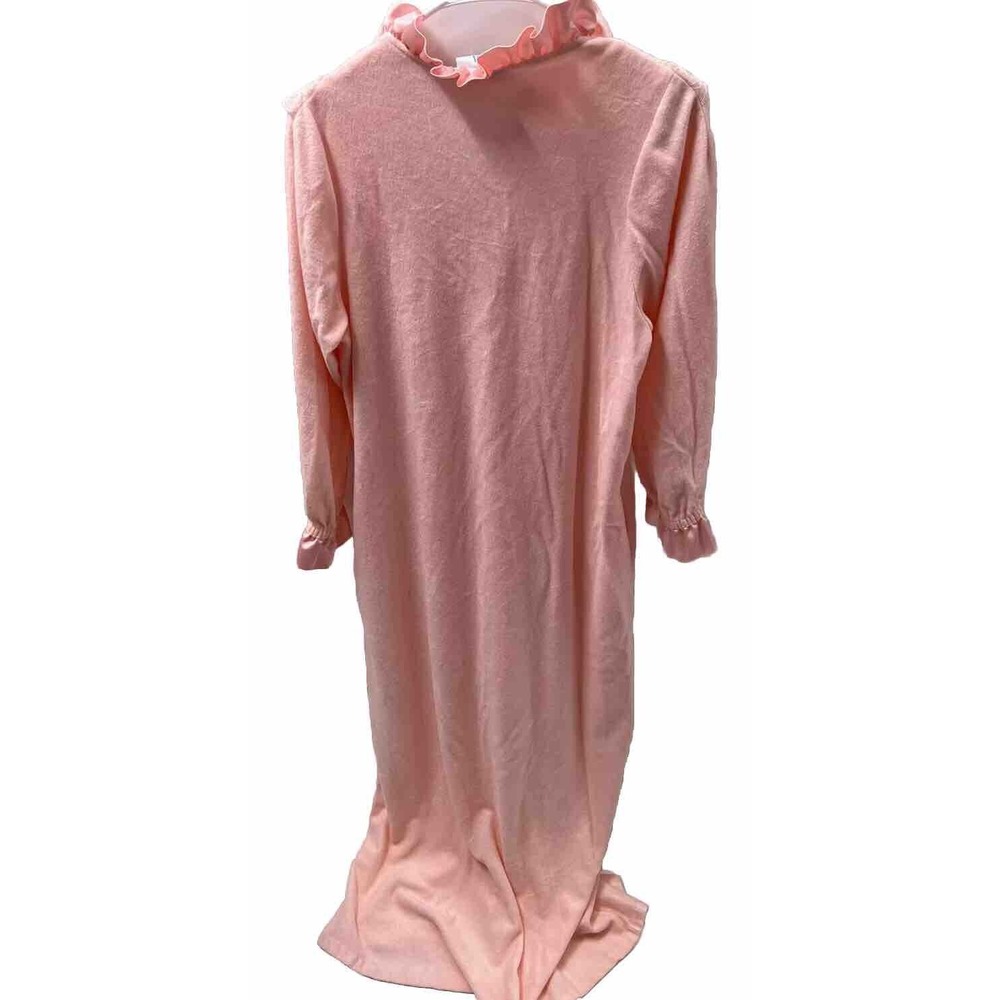 Vintage Tara House Coat Robe Gown Kaftan Pink Lace USA - Picture 7 of 7
